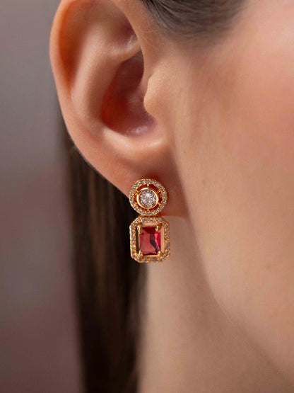 Ruby Glow Earrings