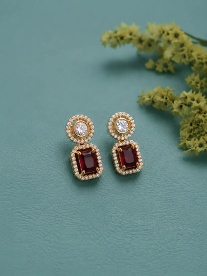Ruby Glow Earrings